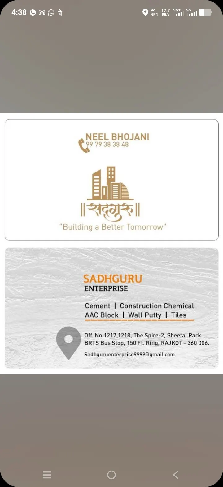 Cement , Construction Chemicals , AAC Blocks , Wall Putty , Red Bricks, Tiles